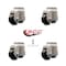 Service Caster Nylon Swivel TS Caster w/2.44" Black Wheel and M12 x 1.75mm x 18mm Stems, 4PK SCC-TSLV30S60-NYR-660-DC-4 - alternate 4